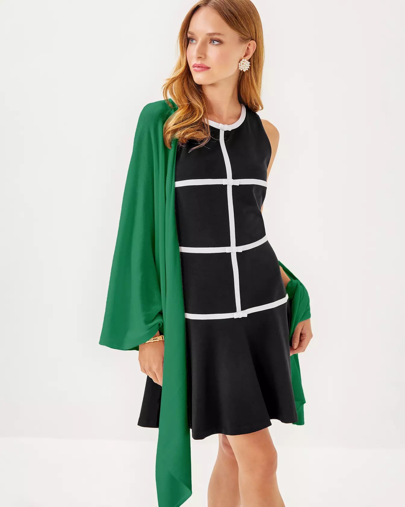 LANELLE CASHMERE WRAP | FIDDLE LEAF GREEN
