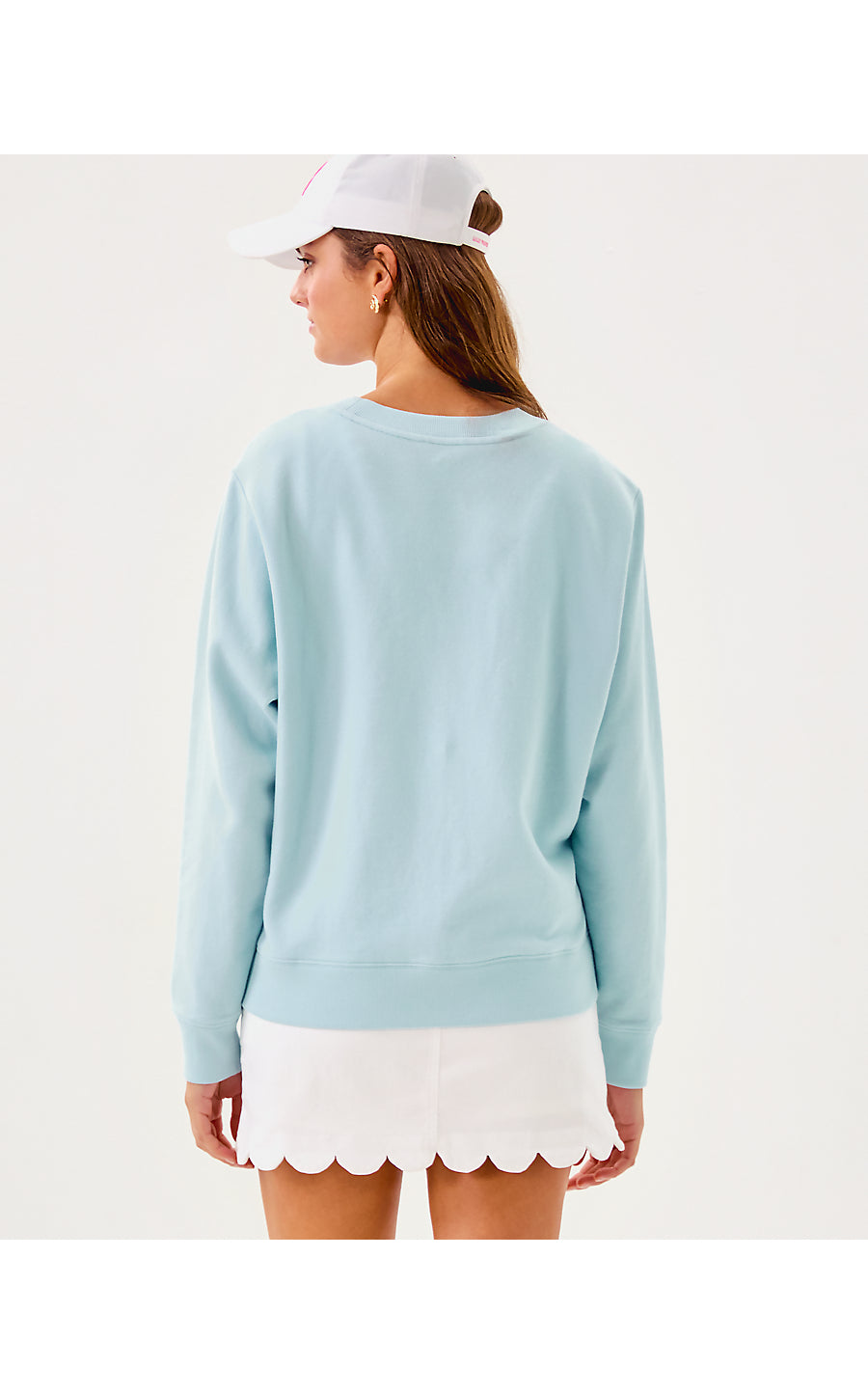 BALLAD LONG SLEEVE SWEATS | BLUETTE SUN SAND SEA EMBROIDERY