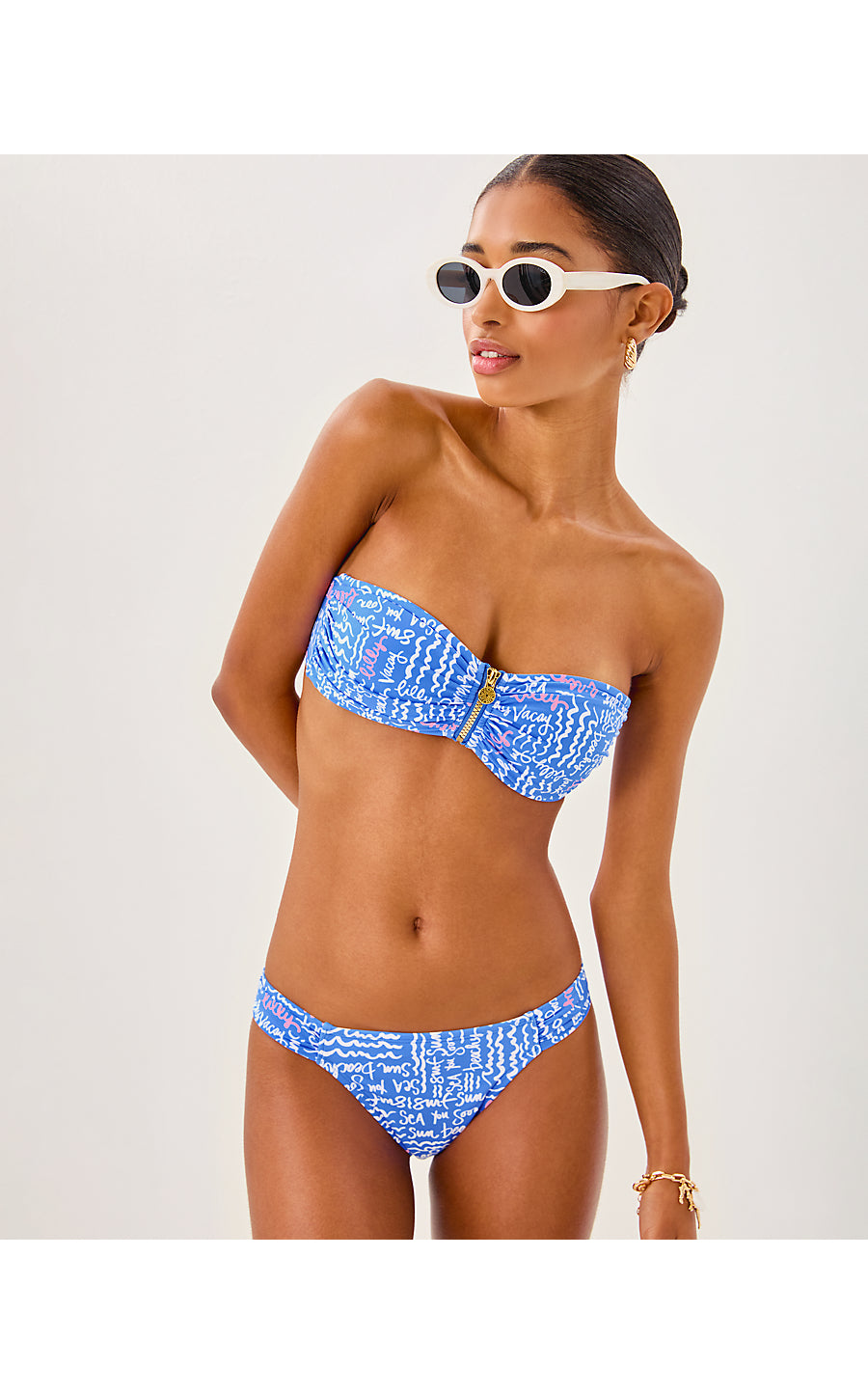 GENYA BANDEAU TOP | SUNWASHED BLUE SEACRETS