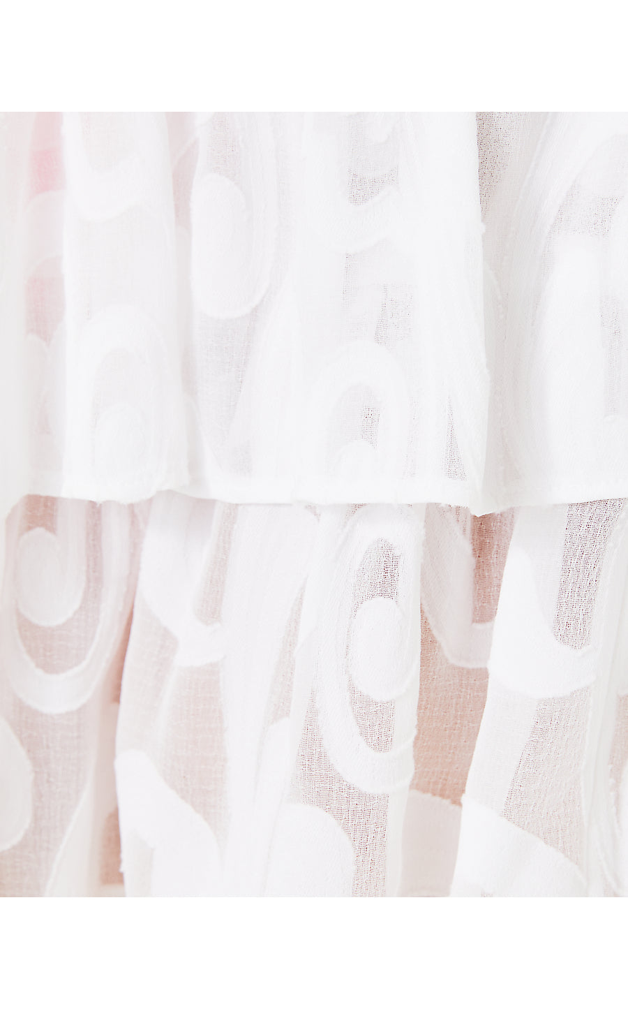 Tahlia Skirt Coverup | Resort White Poly Crepe Swirl Clip