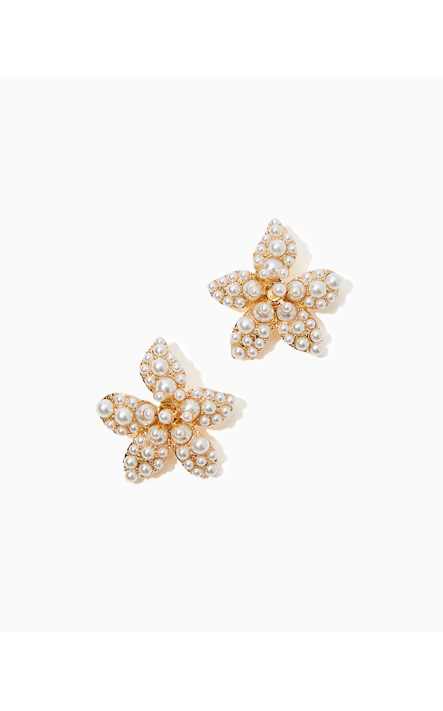 Starfishing Earrings | Gold Metallic