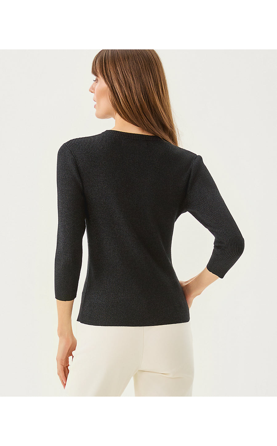 ESLI SWEATER | BLACK METALLIC