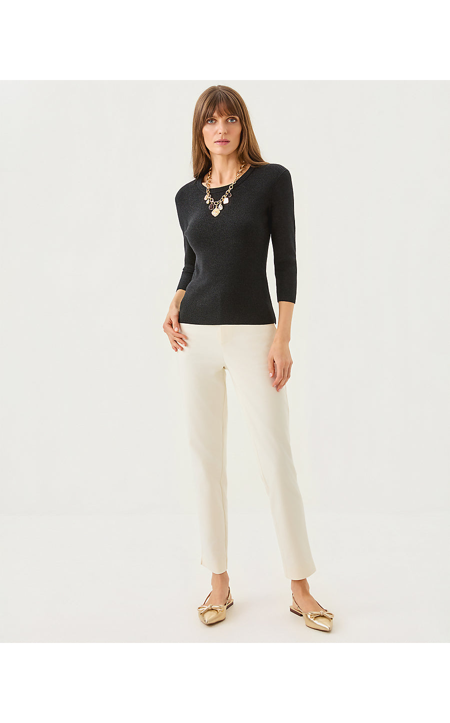 ESLI SWEATER | BLACK METALLIC