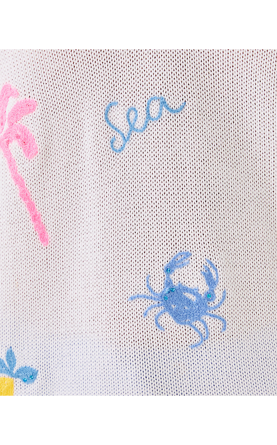 TENSLEY SWEATER | RESORT WHITE SUMMER SERENADE EMBROIDERY