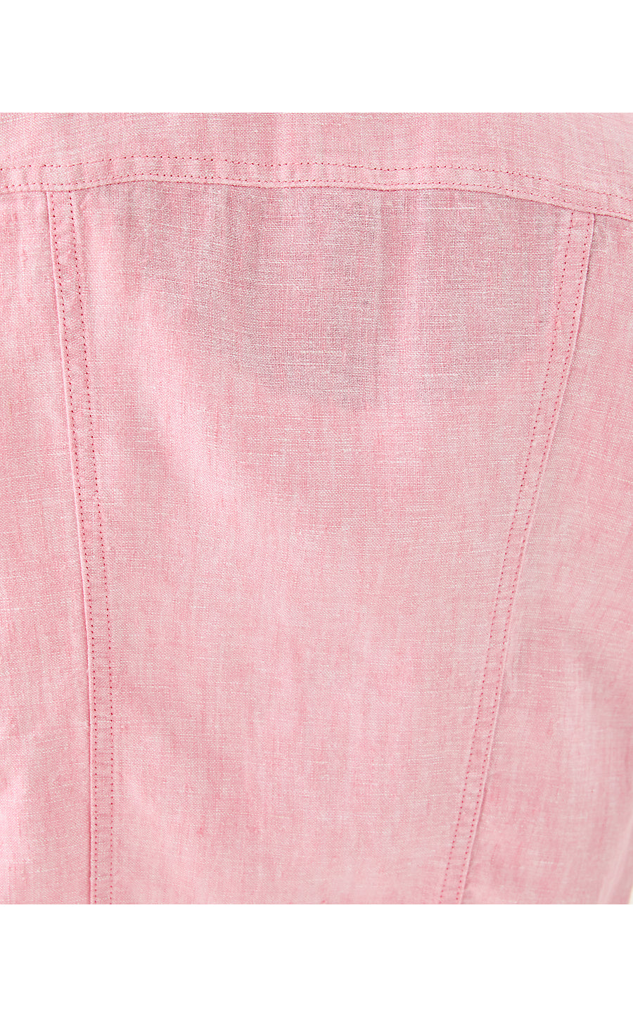 SEASPRAY LINEN JACKET | CONCH SHELL PINK X RESORT WHITE