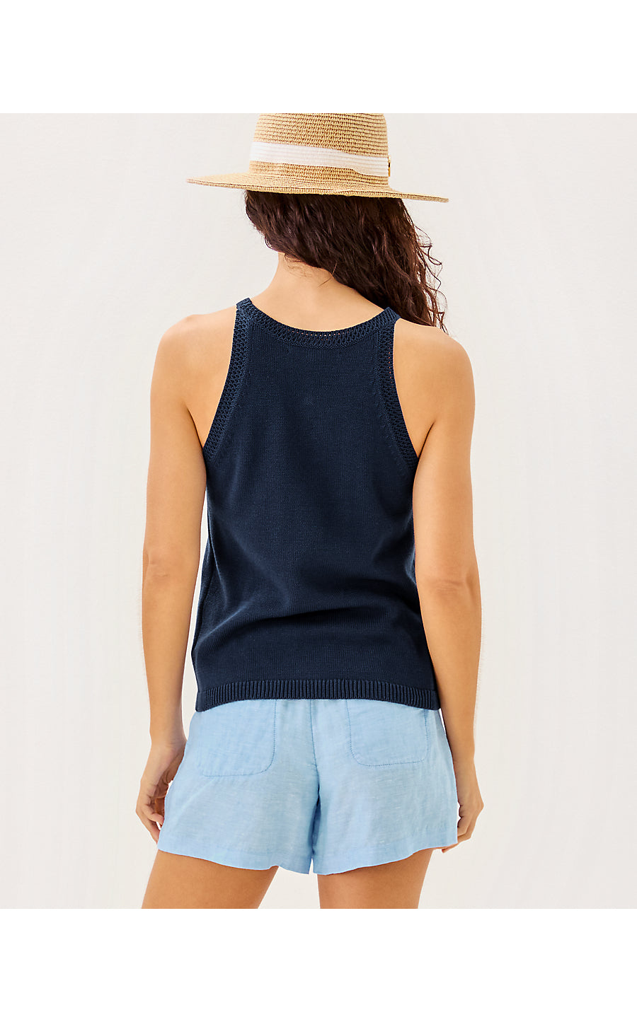 EMRA SWEATER TANK | LOW TIDE NAVY APRES SAIL JACQUARD