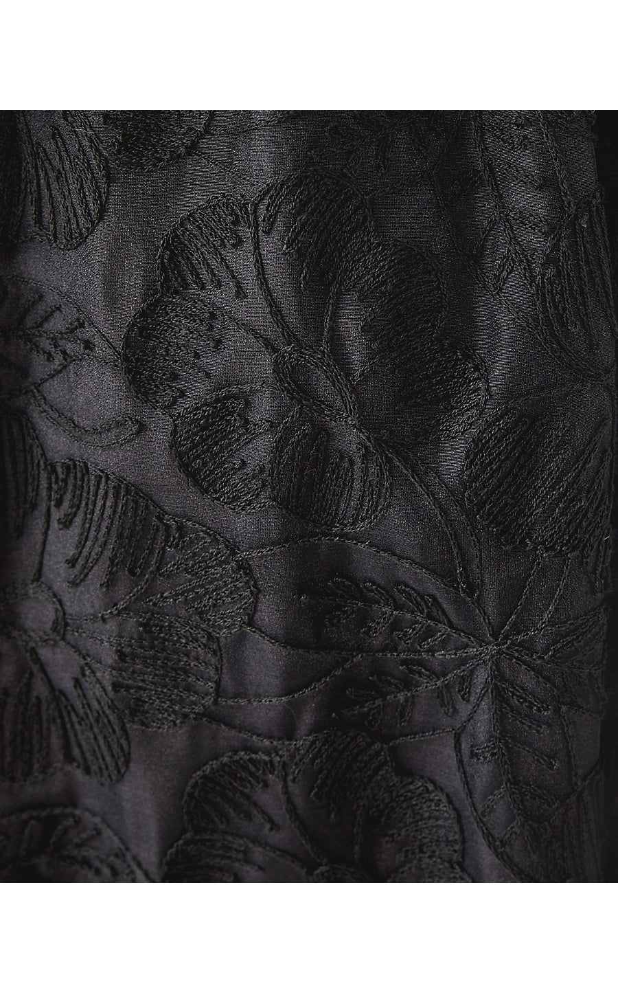LYNSI MIDI DRESS | NOIR SUNSET BLOOM EMBROIDERED ORGANZA