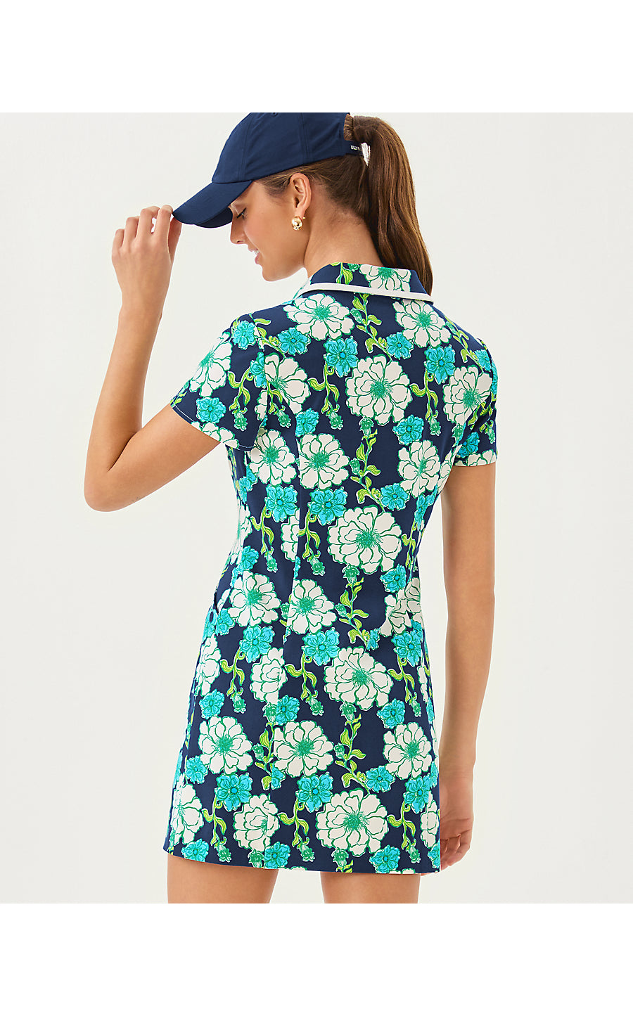 KATHY SHORT SLEEVE DRESS | LOW TIDE NAVY GO BIG GOLF