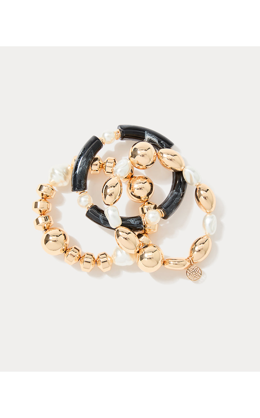 SUNSET SHADOWS STRETCH BRACELET SET | NOIR