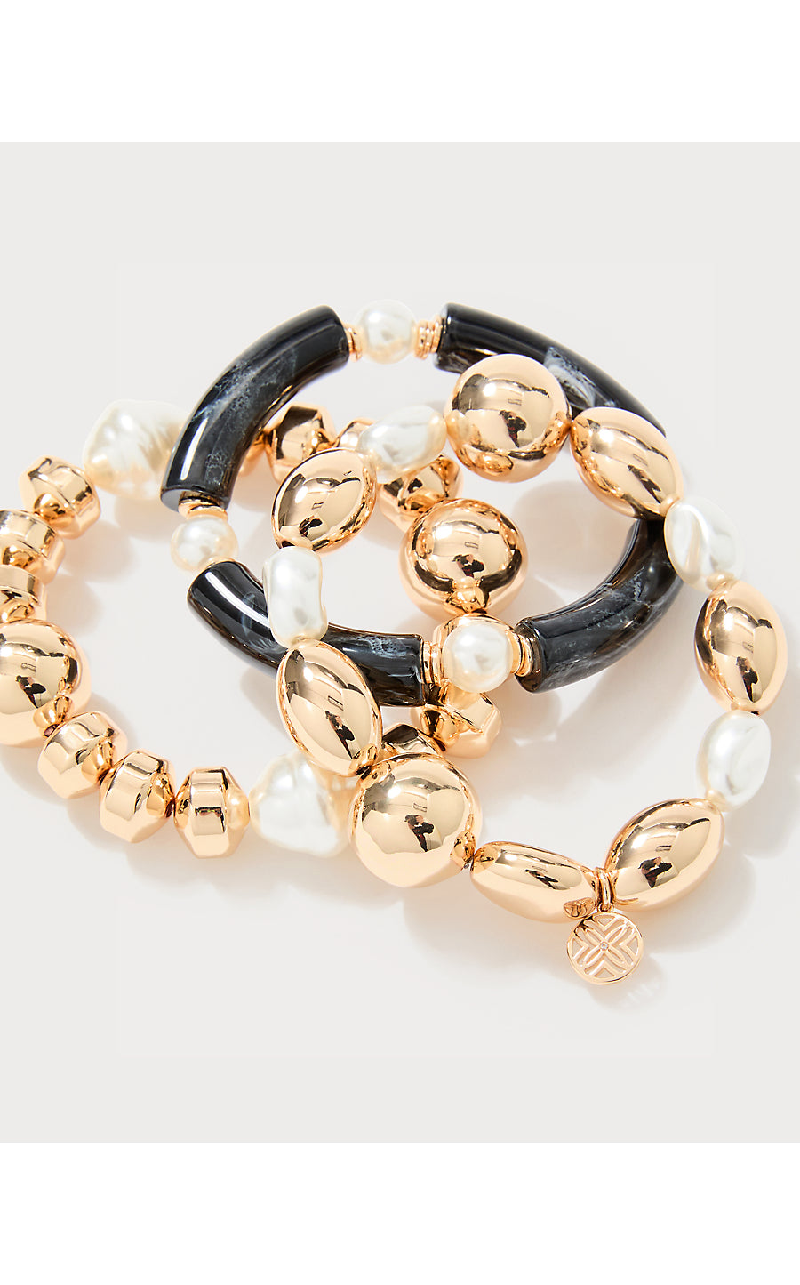 SUNSET SHADOWS STRETCH BRACELET SET | NOIR