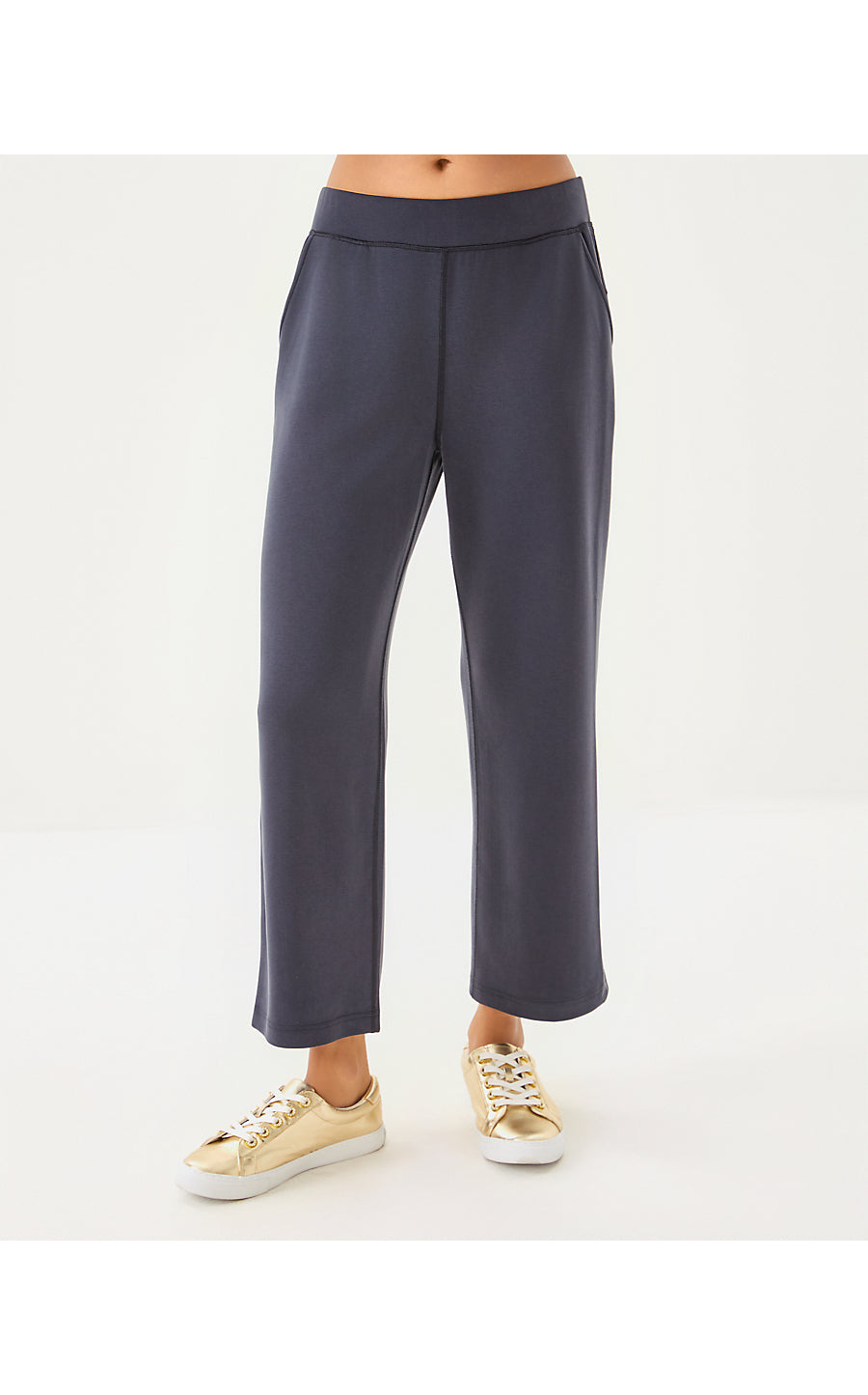 ALWYN UPF 50+ CROP PANT | NOIR