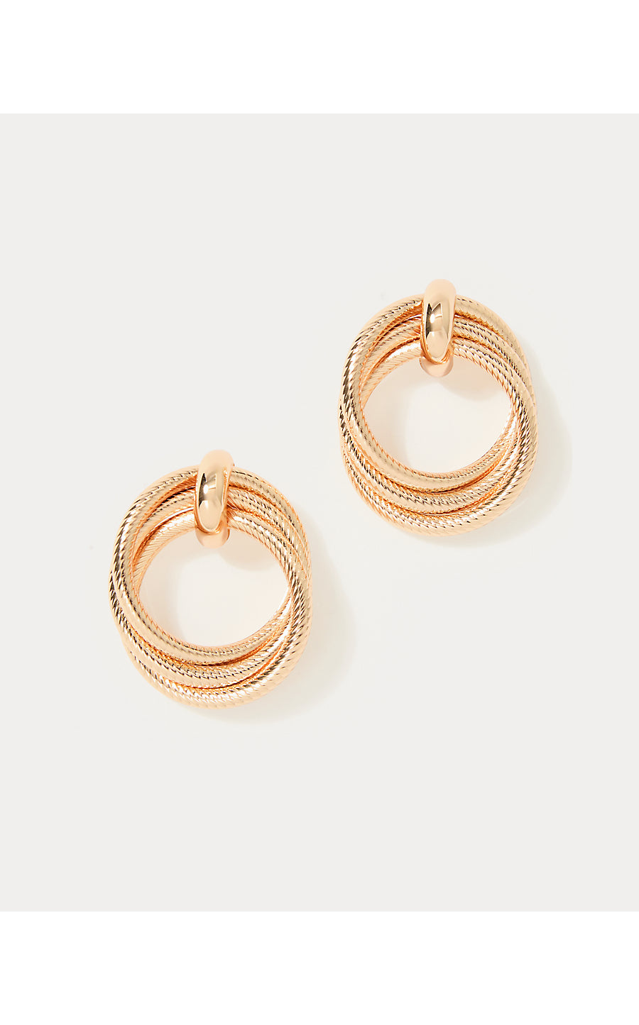 CHEVS KISS DOORKNOCKER EARRINGS | GOLD METALLIC