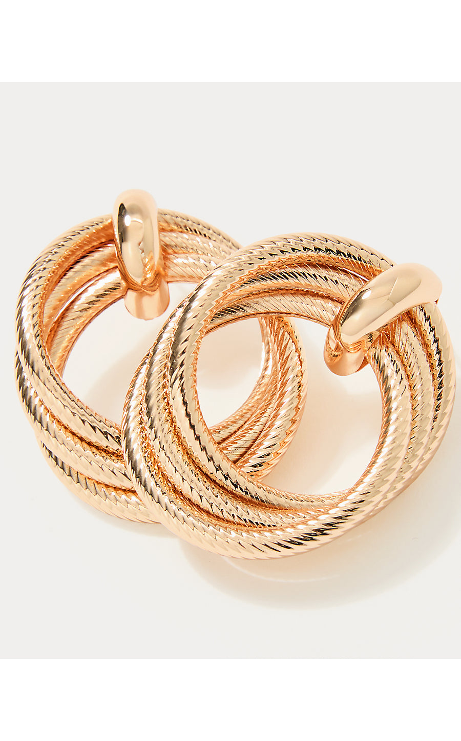 CHEVS KISS DOORKNOCKER EARRINGS | GOLD METALLIC