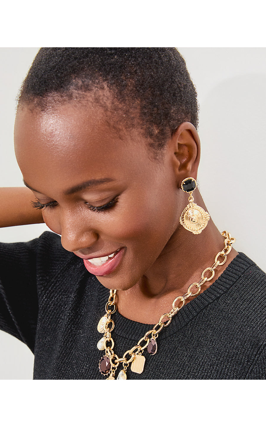 SUNSET SHADOWS EARRINGS | NOIR