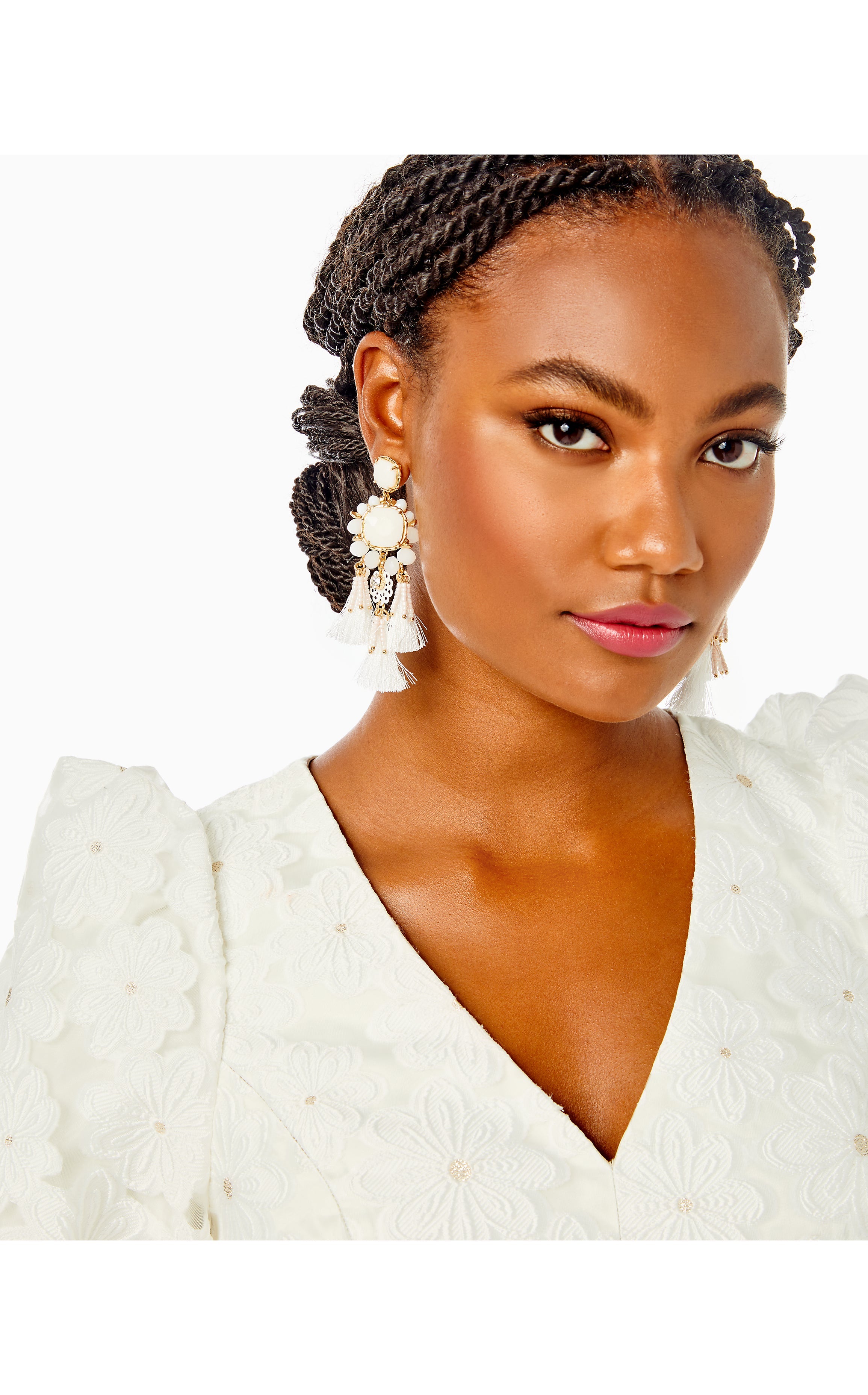 Waterside Earrings | Resort White