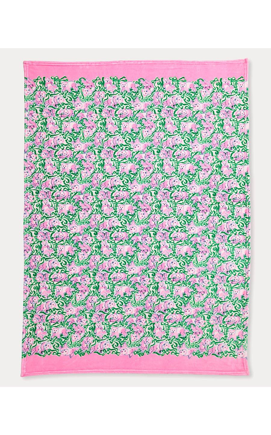 PARADISE ENGINEERED BLANK | PINK QUARTZ PANDA N BOWS ENGINEERED BLANKET