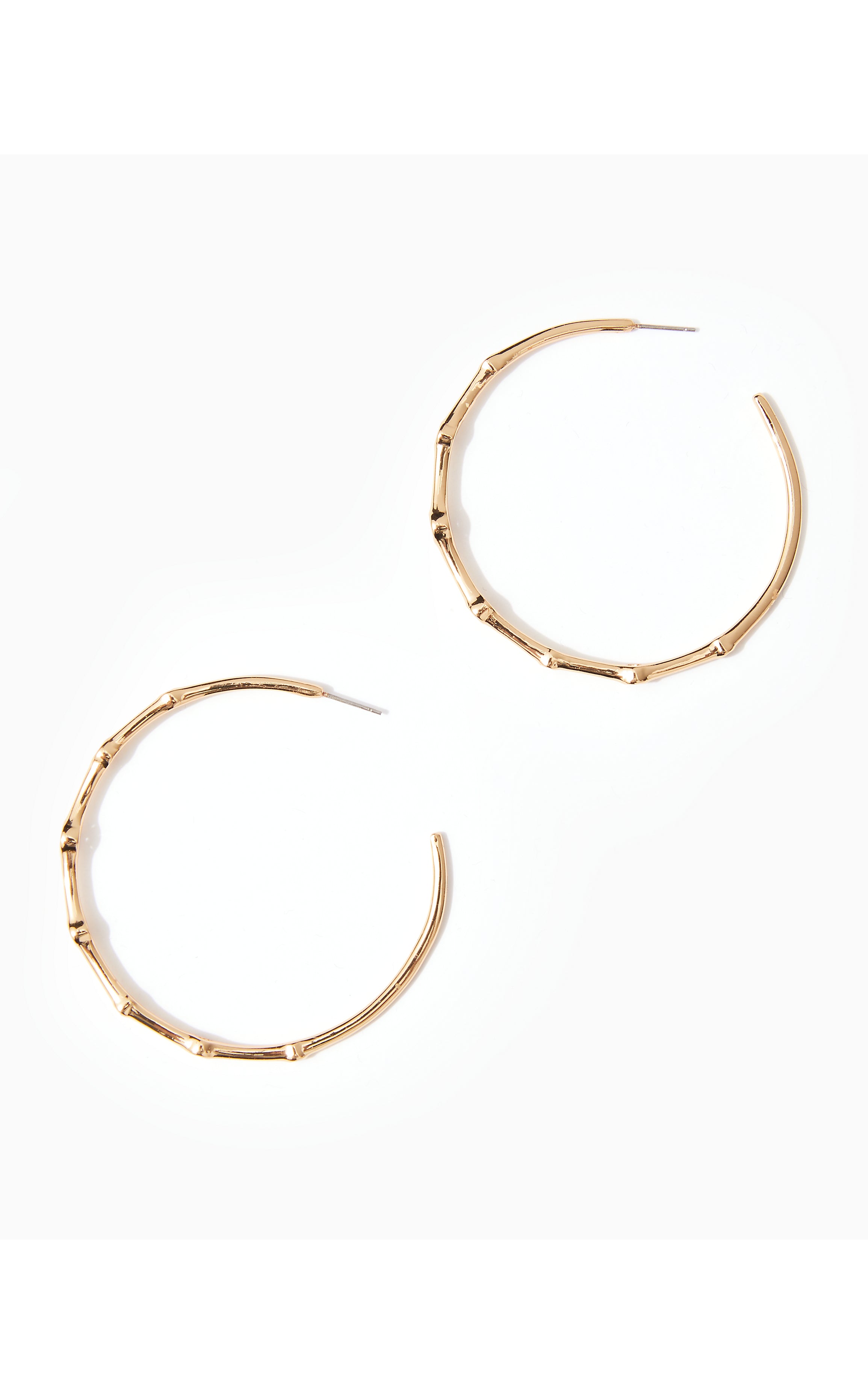 Twilight Hoop Earrings | Gold Metallic