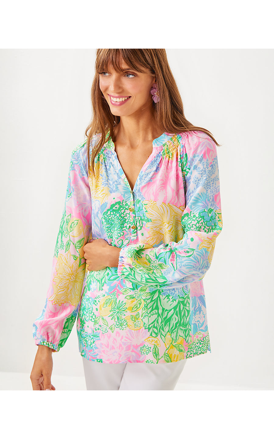 ELSA TOP | MULTI BRIGHT DELIGHT PATCH