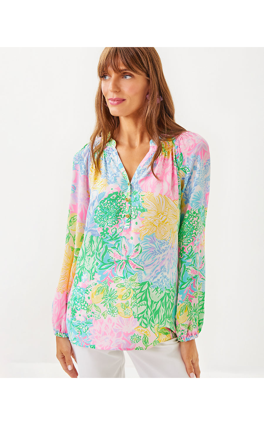 ELSA TOP | MULTI BRIGHT DELIGHT PATCH