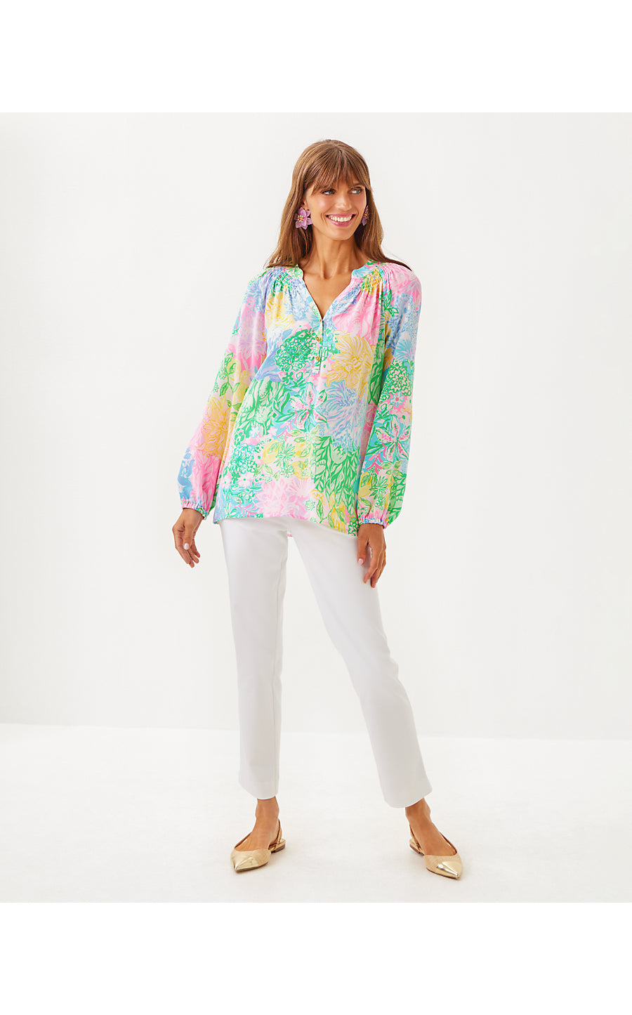 ELSA TOP | MULTI BRIGHT DELIGHT PATCH