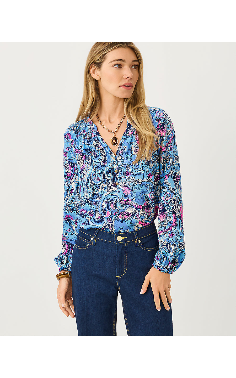 ELSA TOP | MULTI PAISLEY PARADE