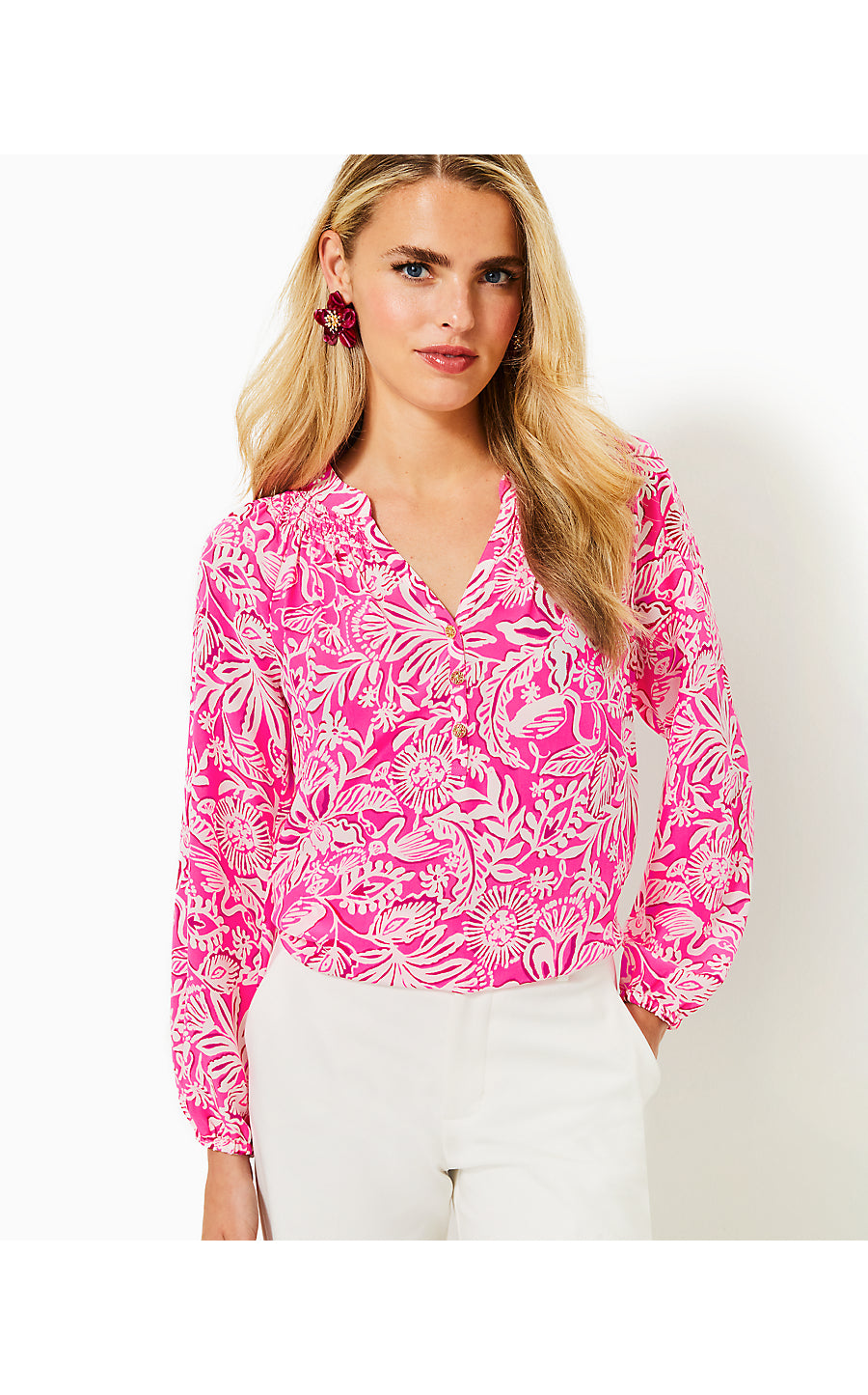 ELSA TOP | PASSION FRUIT PINK ABSOLUTELY FLAMAZING