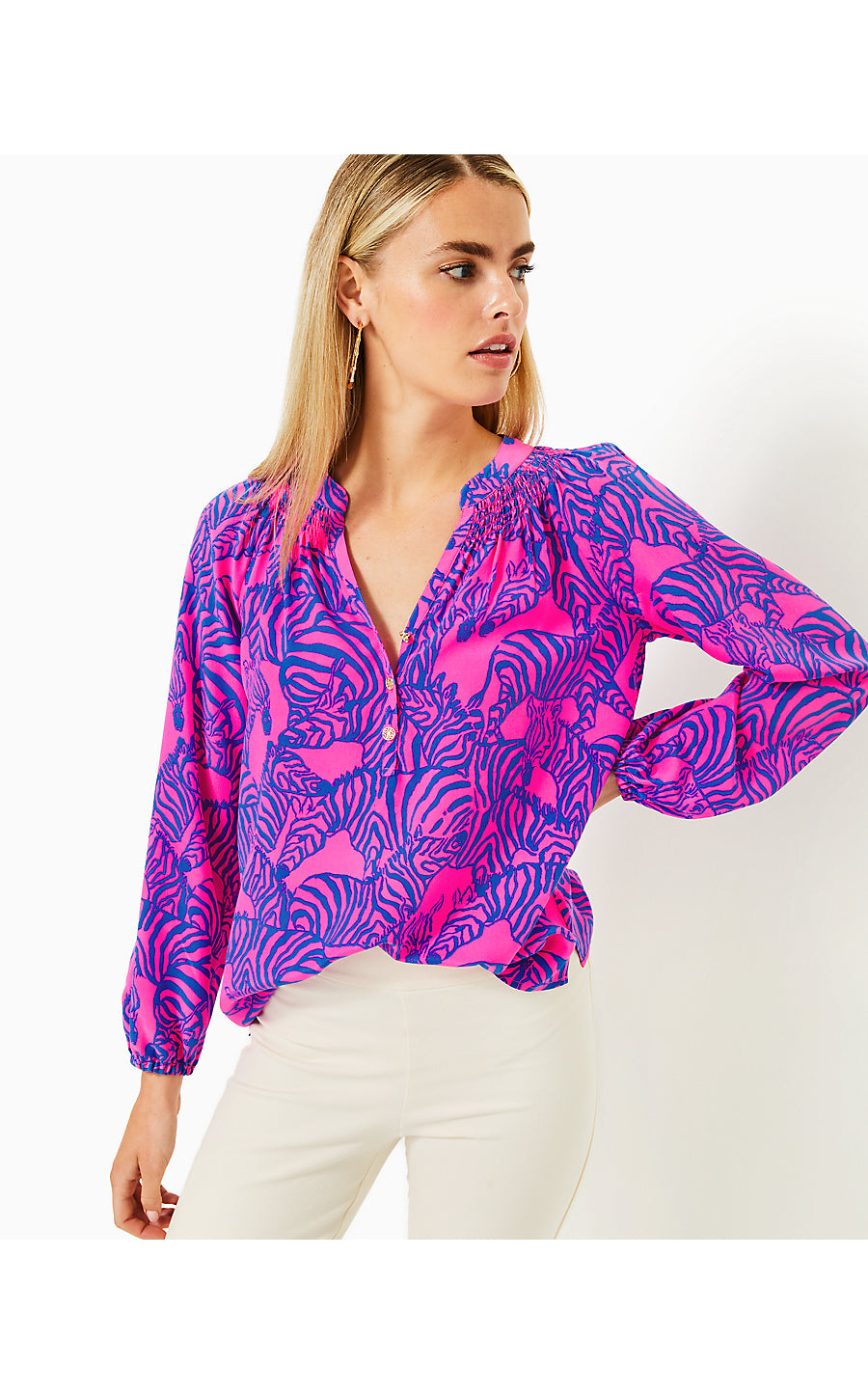 ELSA TOP | PASSION FRUIT PINK WILD NIGHTS