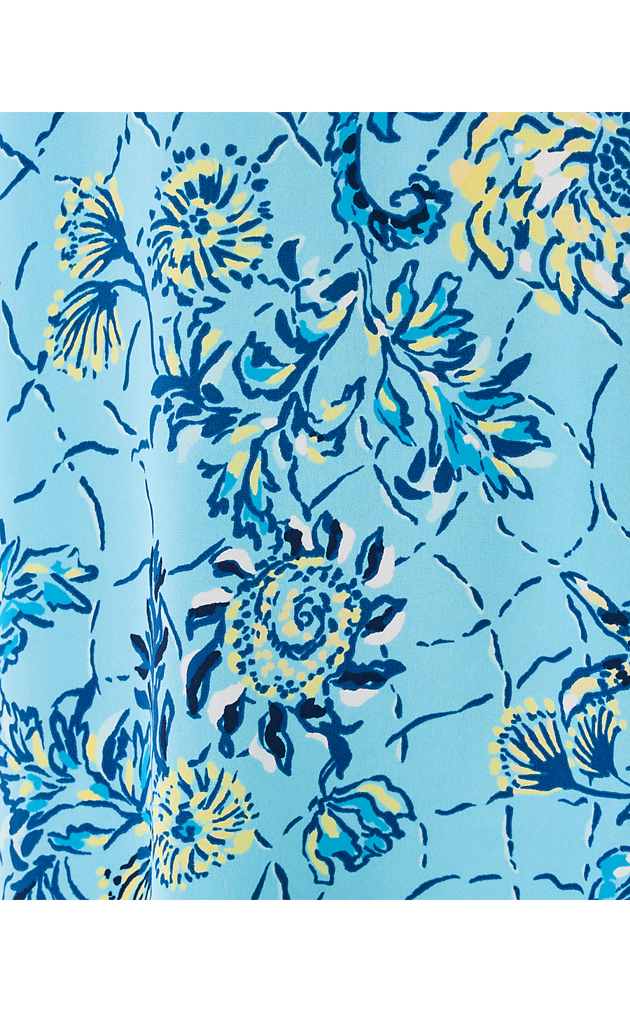 LINDAMARIE SILK CAFTAN | BELLEVUE BLUE BREAKERS BEACH ENGINEERED CAFTAN