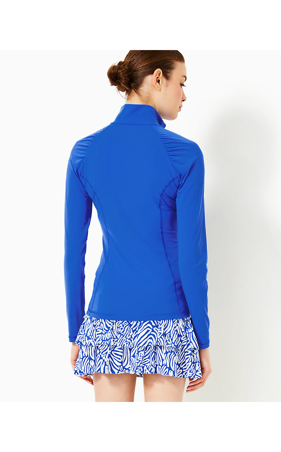 JUSTINE HALF ZIP UPF 50+ | MARTINIQUE BLUE