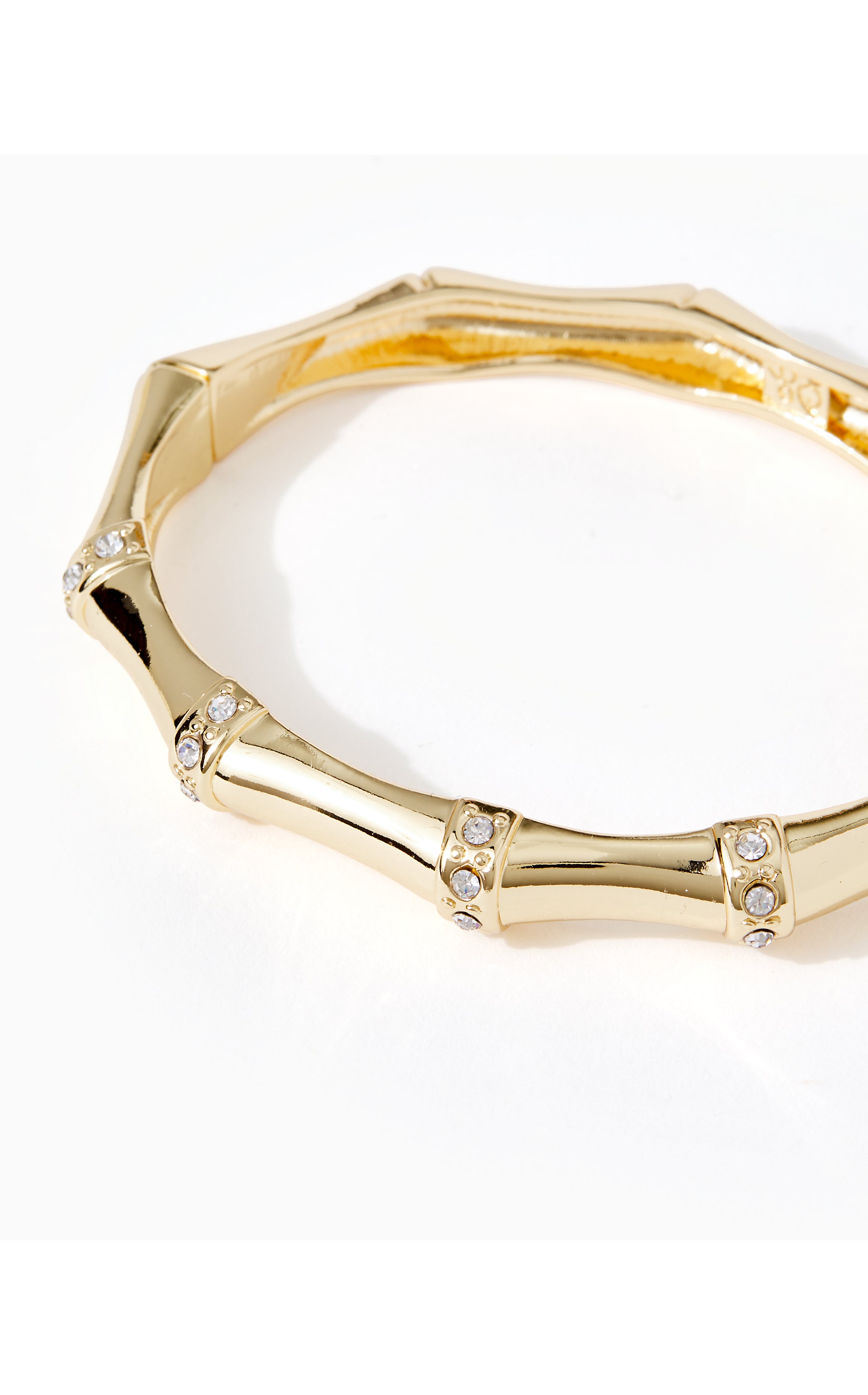 Bamboo Bracelet | Gold Metallic