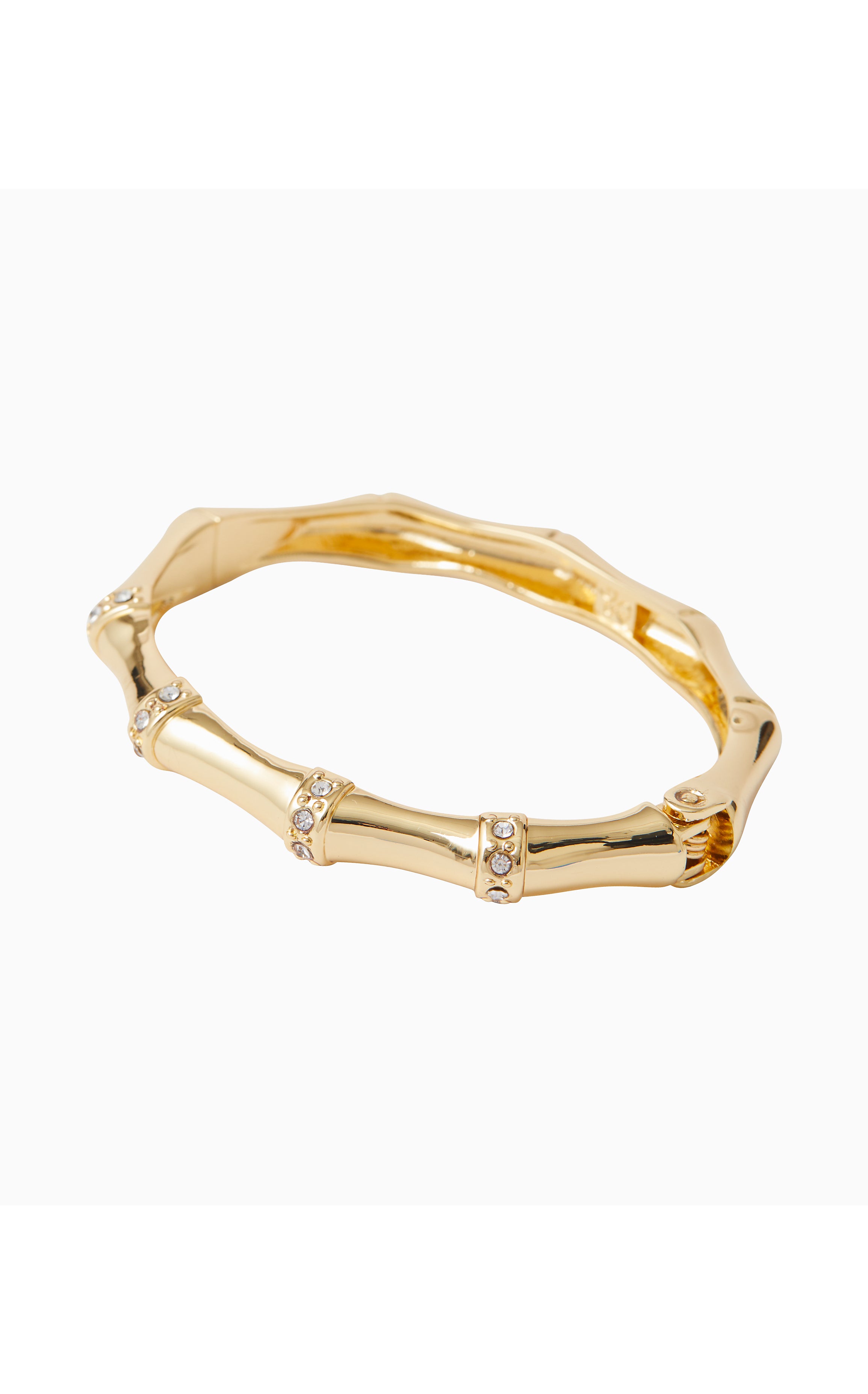 Bamboo Bracelet | Gold Metallic