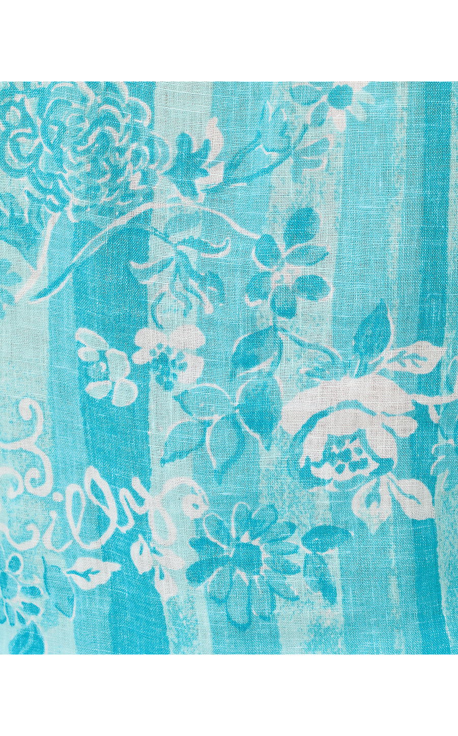 SEA VIEW BUTTON DOWN | CAPRI BLUE ROSEY PETALS