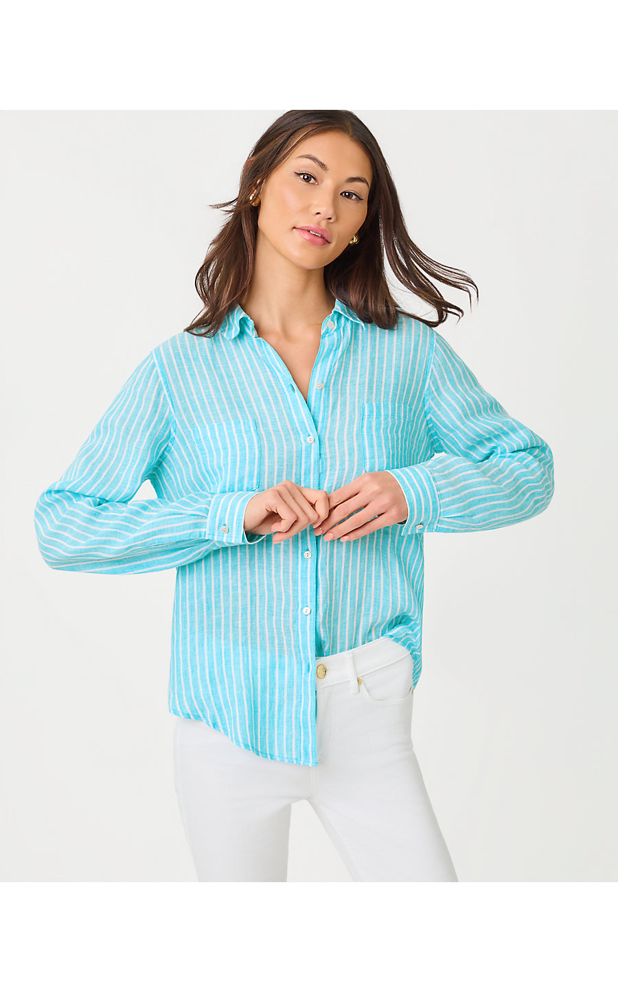 SEA VIEW BUTTON DOWN | CAPRI BLUE SAINT TROPEZ