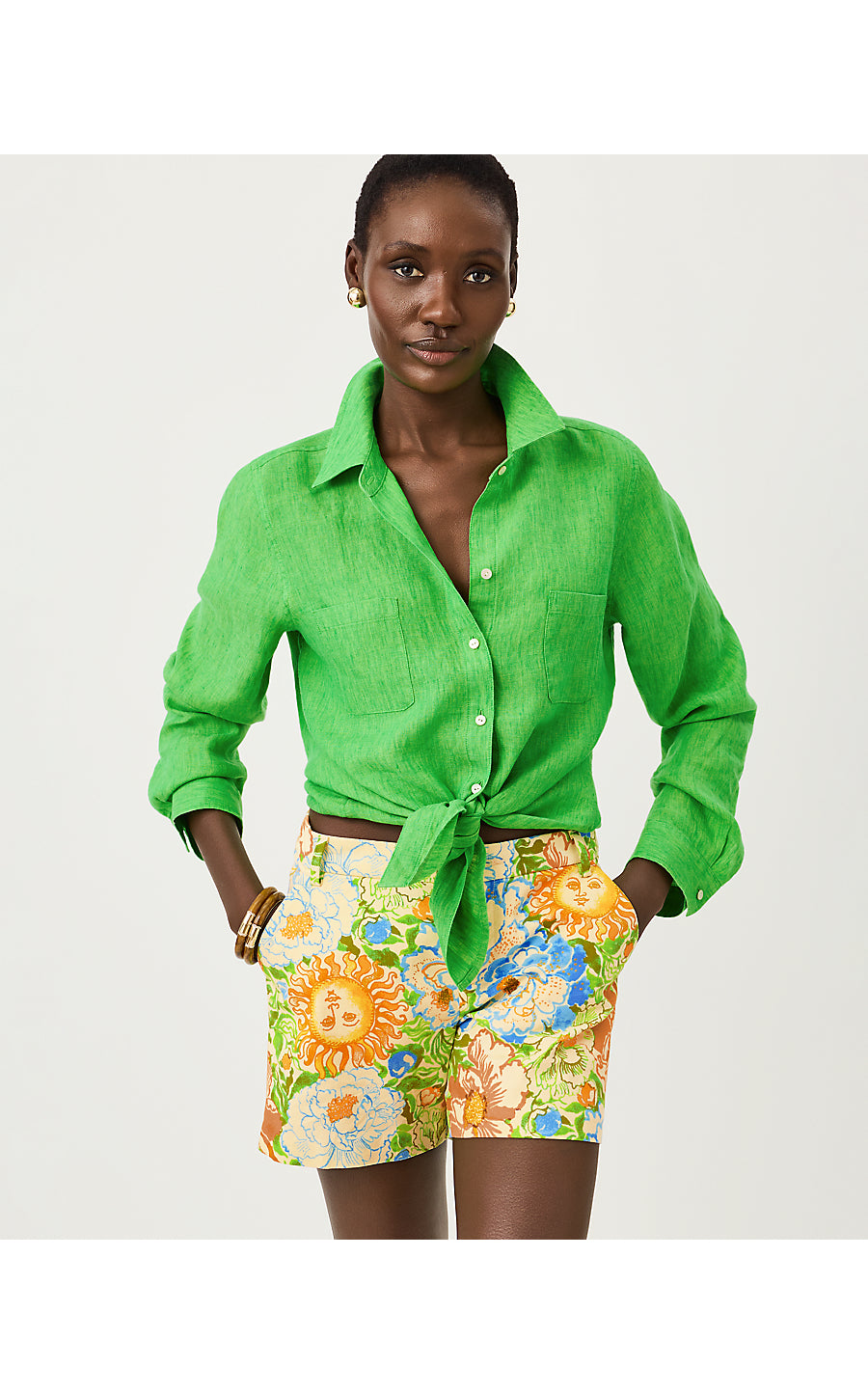 SEA VIEW BUTTON DOWN | IVY GREEN X CHATEAU GREEN