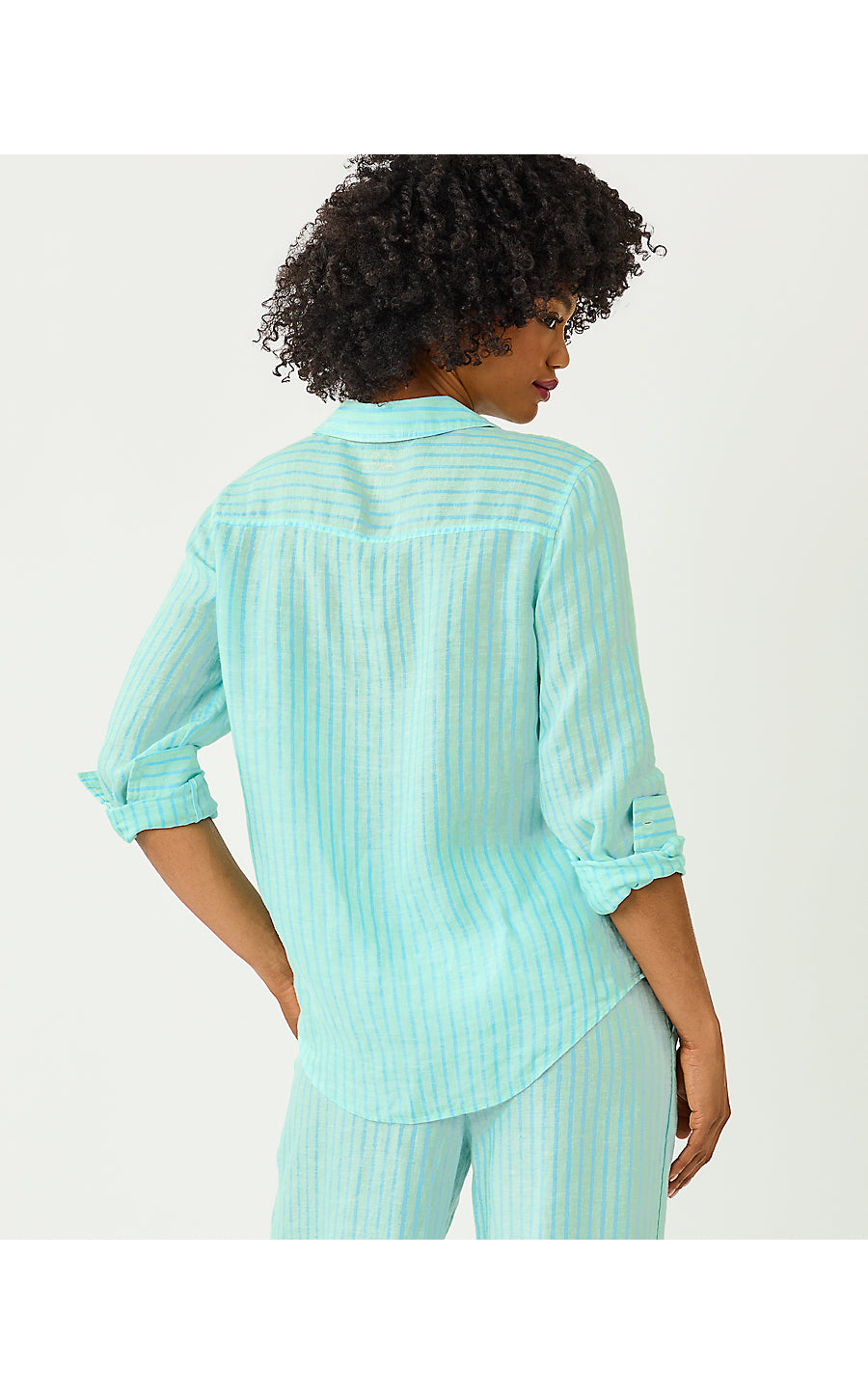 SEA VIEW BUTTON DOWN | MINT CONDITION X CAPRI BLUE SAINT TROPEZ STRIPE