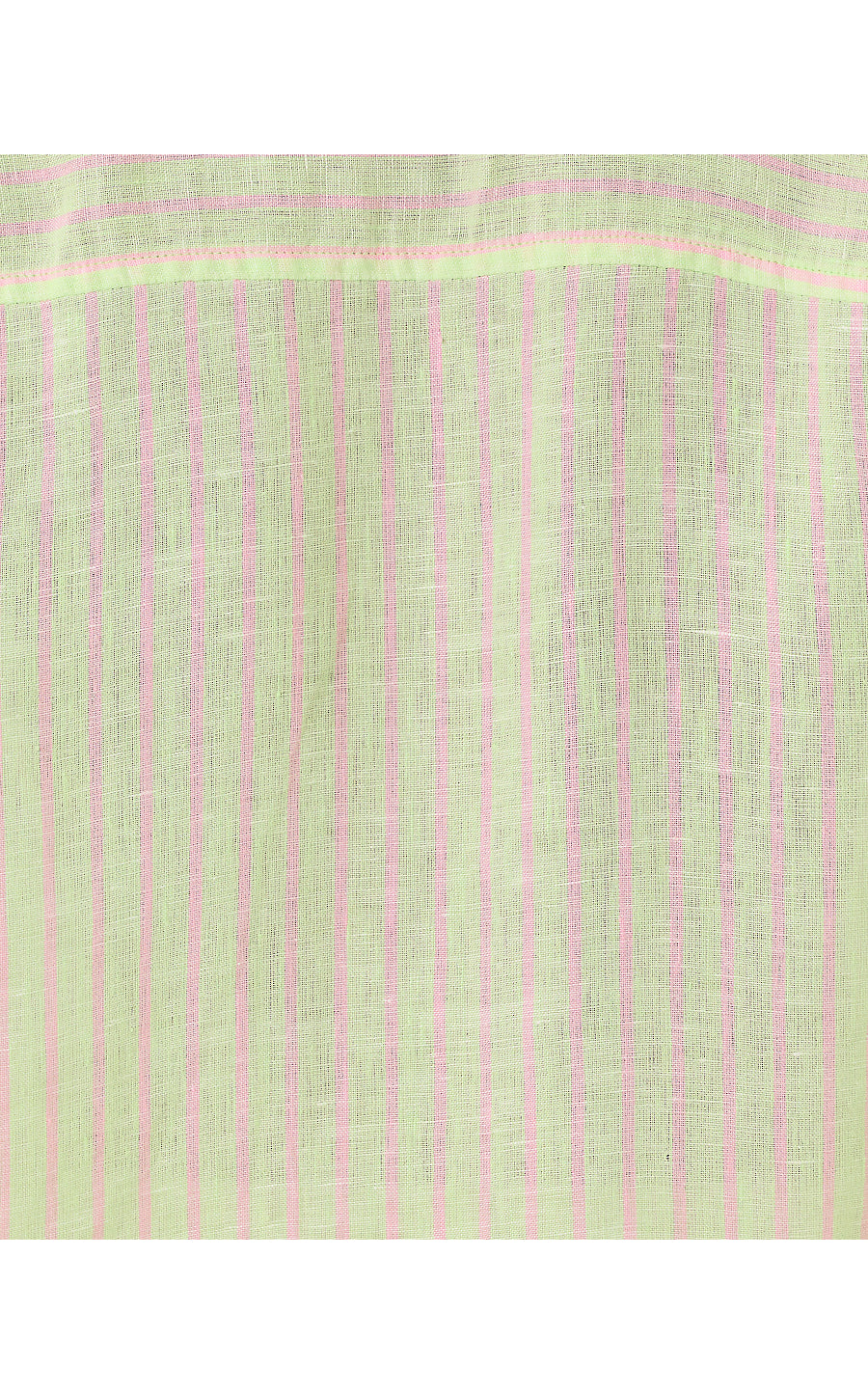 SEA VIEW BUTTON DOWN | PISTACHIO MACARON X CONCH SHELL PINK SAINT TROPEZ STRIPE