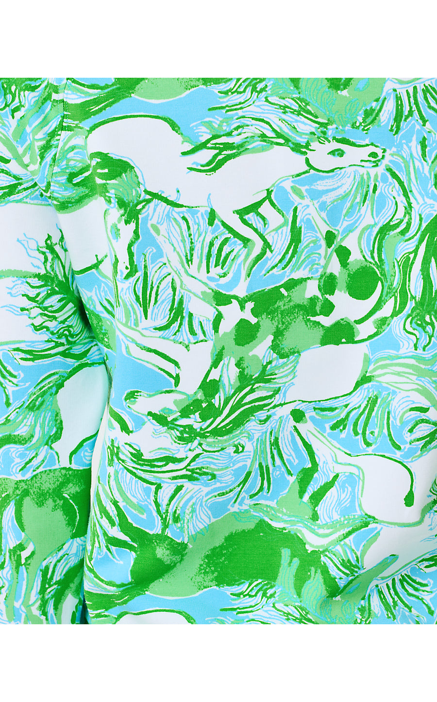 UPF 50+ SKIPPER POPOVER | CAPRI BLUE GALLOPING GALS