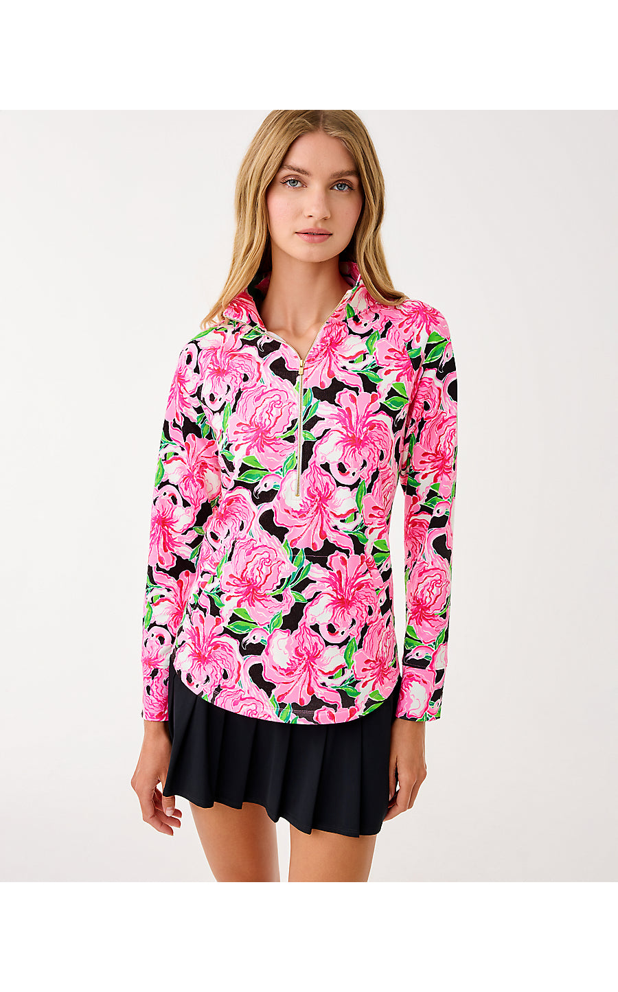 UPF 50+ SKIPPER POPOVER | ONYX PARTY ALL THE TIME LUXLETIC