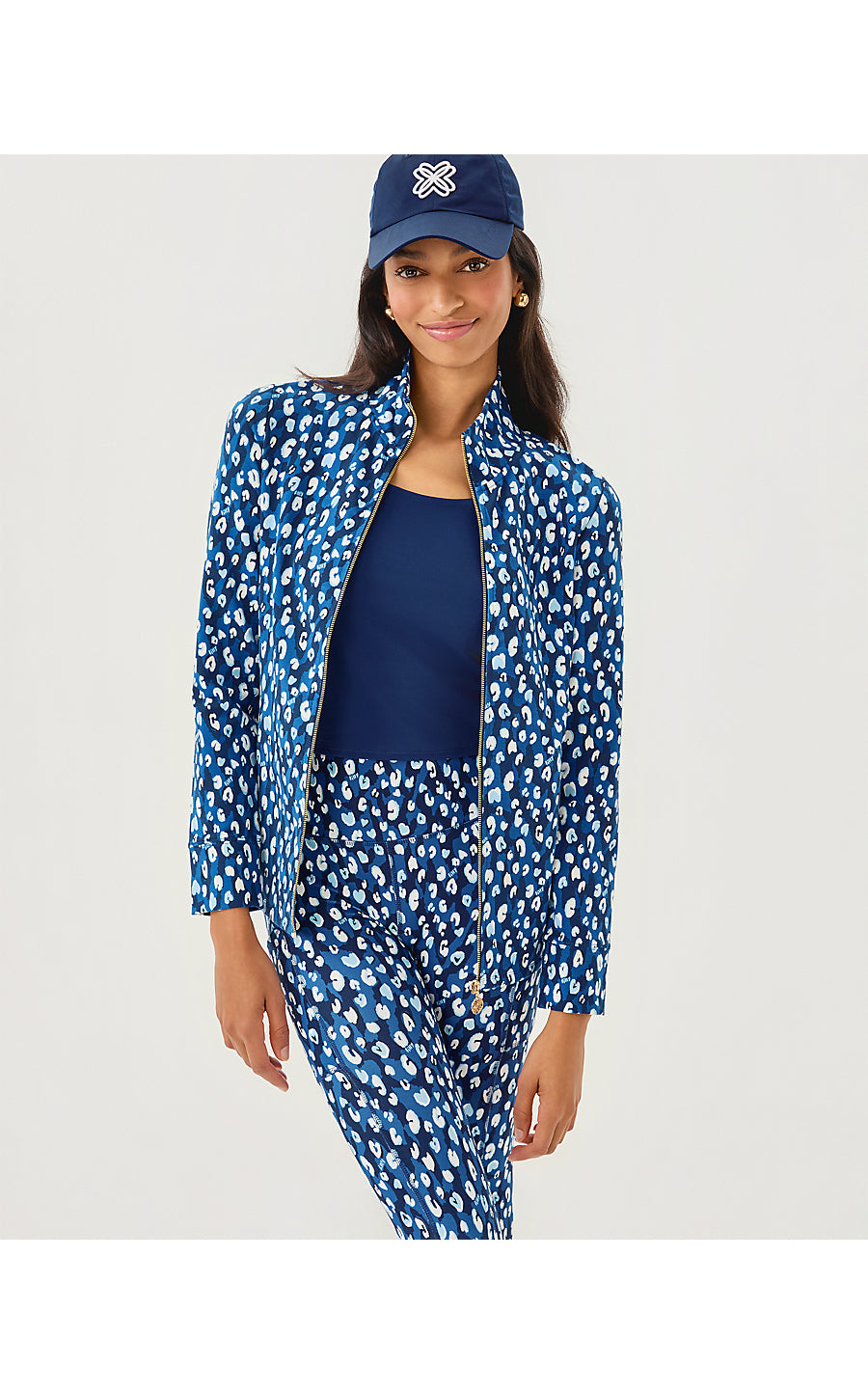 LEONA UPF 50+ ZIP-UP | STARLIGHT NAVY YOURE AN ANIMAL