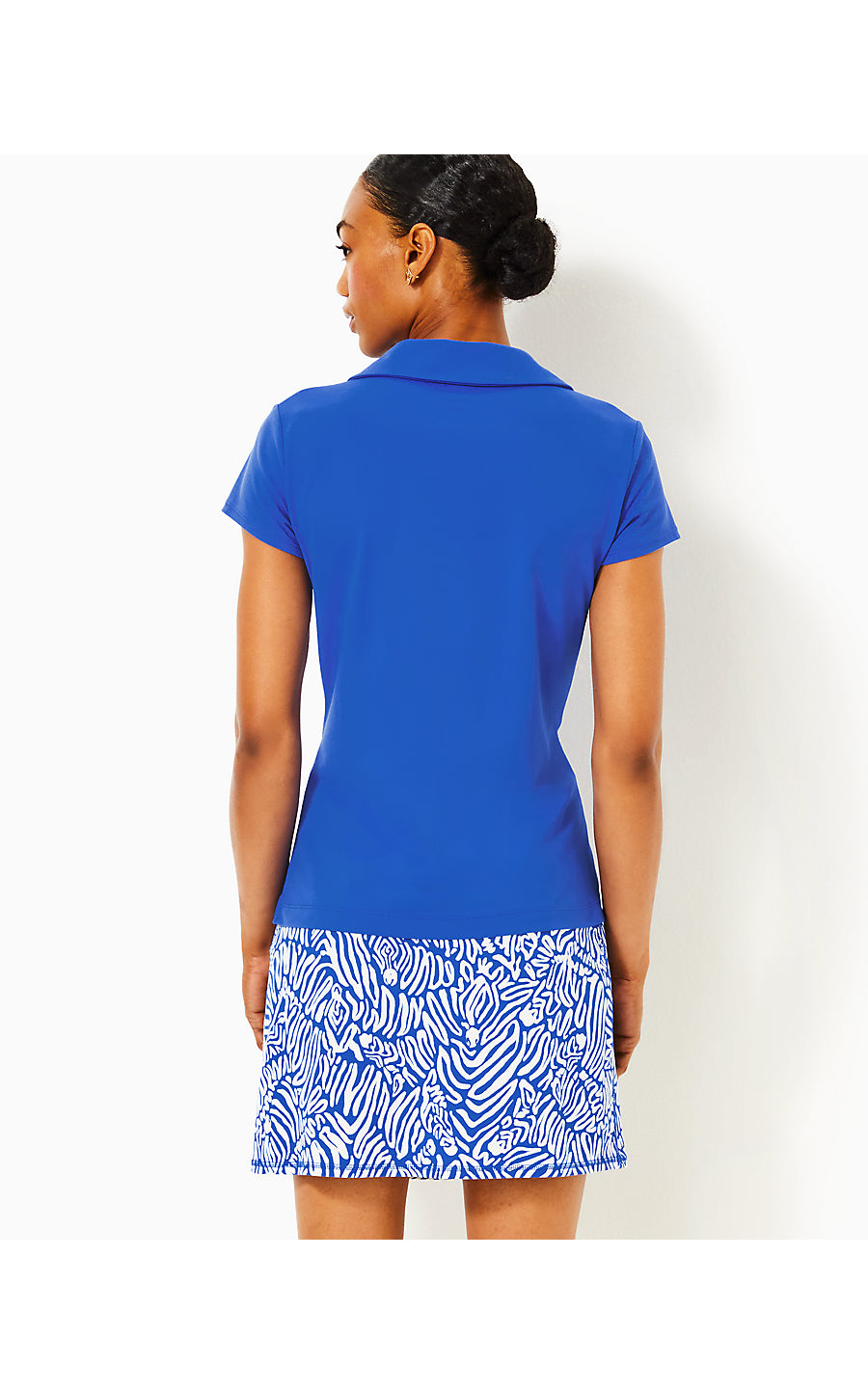 FRIDA SCALLOP POLO UPF 50 | MARTINIQUE BLUE