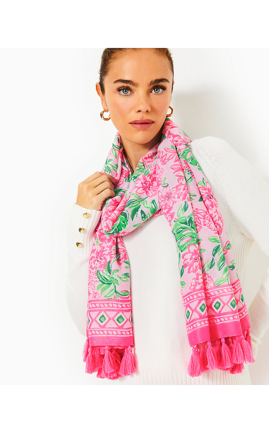 RESORT SCARF | CONCH SHELL PINK