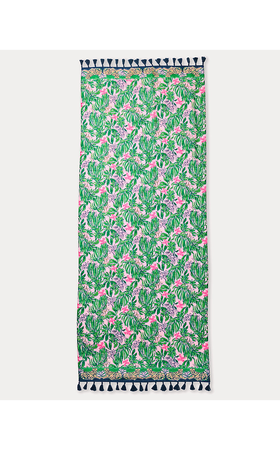 RESORT SCARF | CONCH SHELL PINK ROARING WITH JOY ENGINEERED SCARF