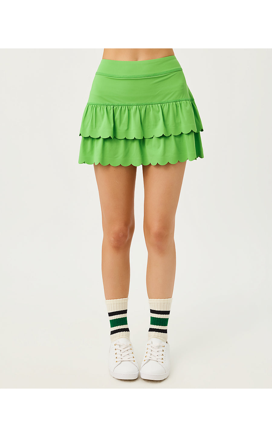 MIESHA SCALLOP SKORT UPF | CHATEAU GREEN