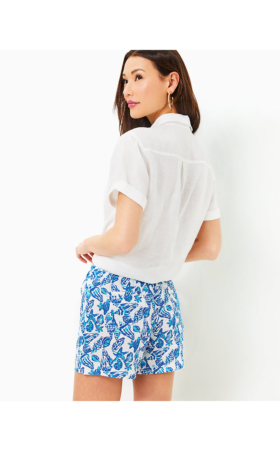 Lilo Linen Short | Resort White Shell Collector