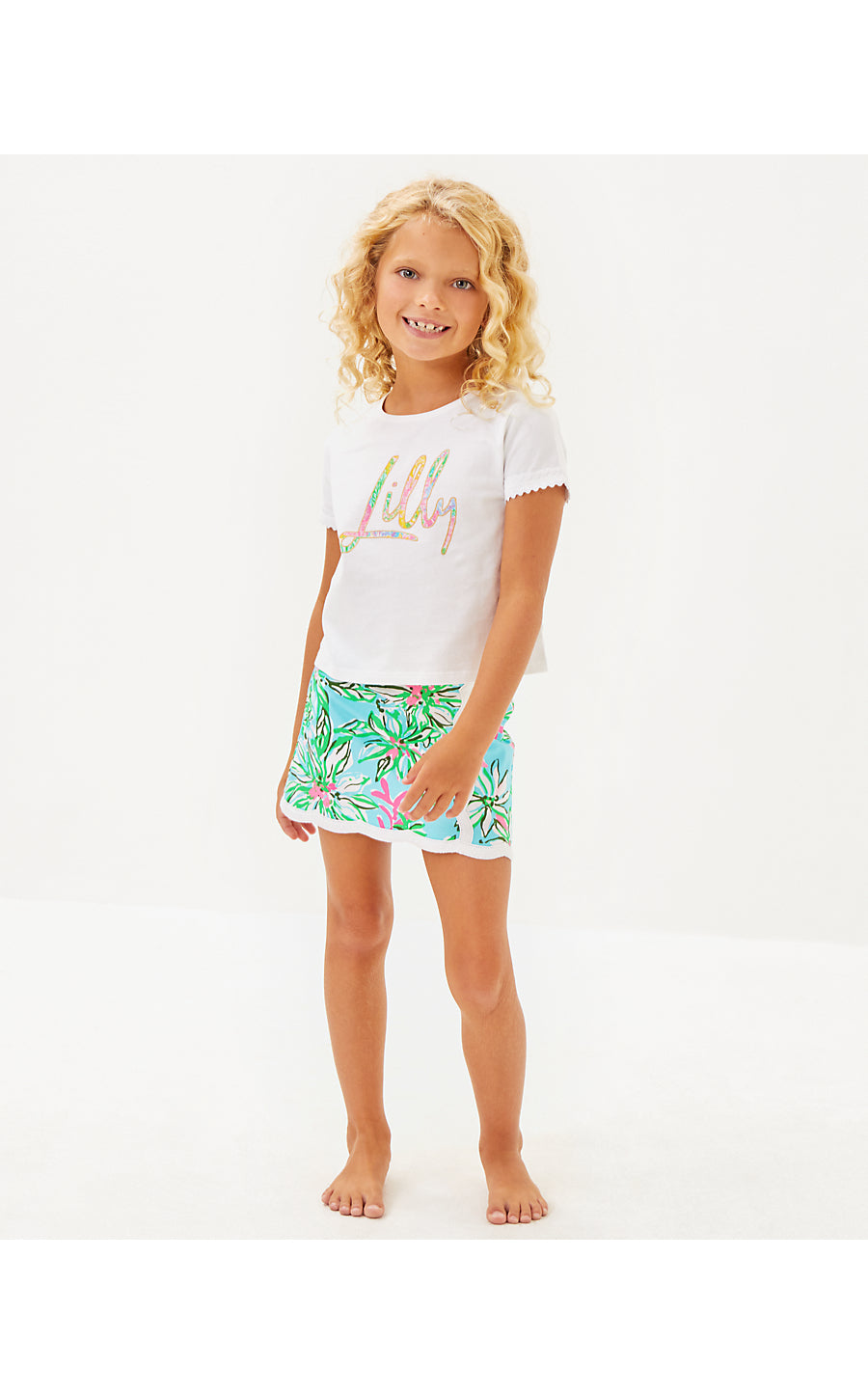 MINI RALLY TEE | MULTI BRIGHT DELIGHT PATCH LILLY KIDS GRAPHIC