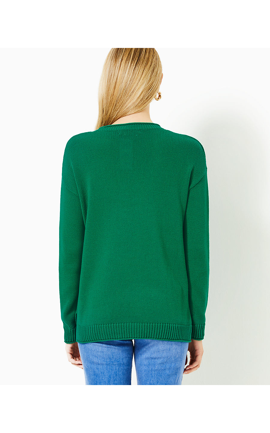 BAYPORT SWEATER | FIDDLE LEAF GREEN