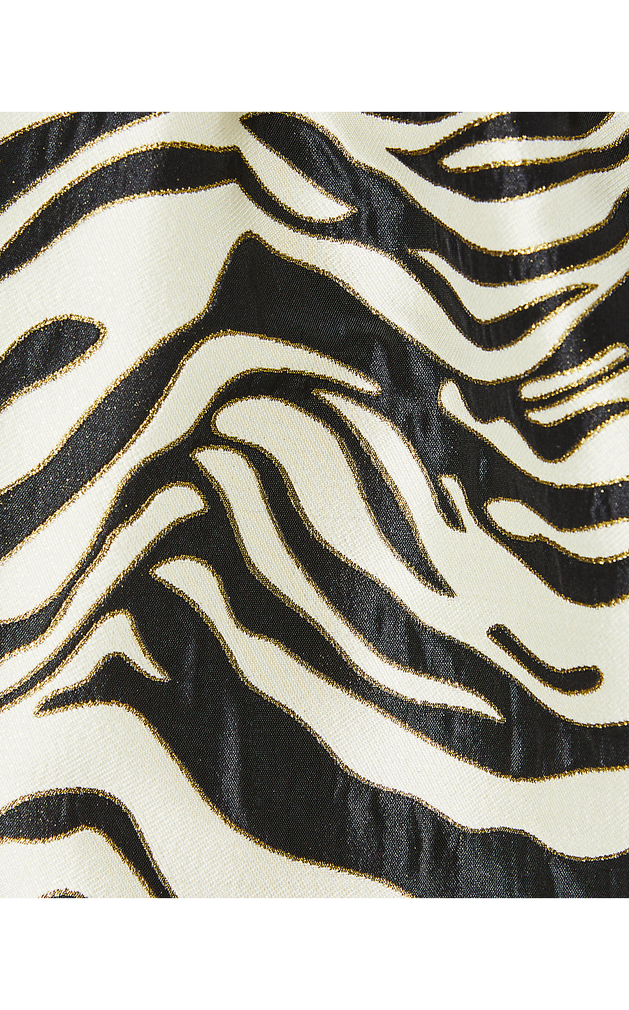 Akela Strapless Jacquard Dress | Black Zebra Jacquard