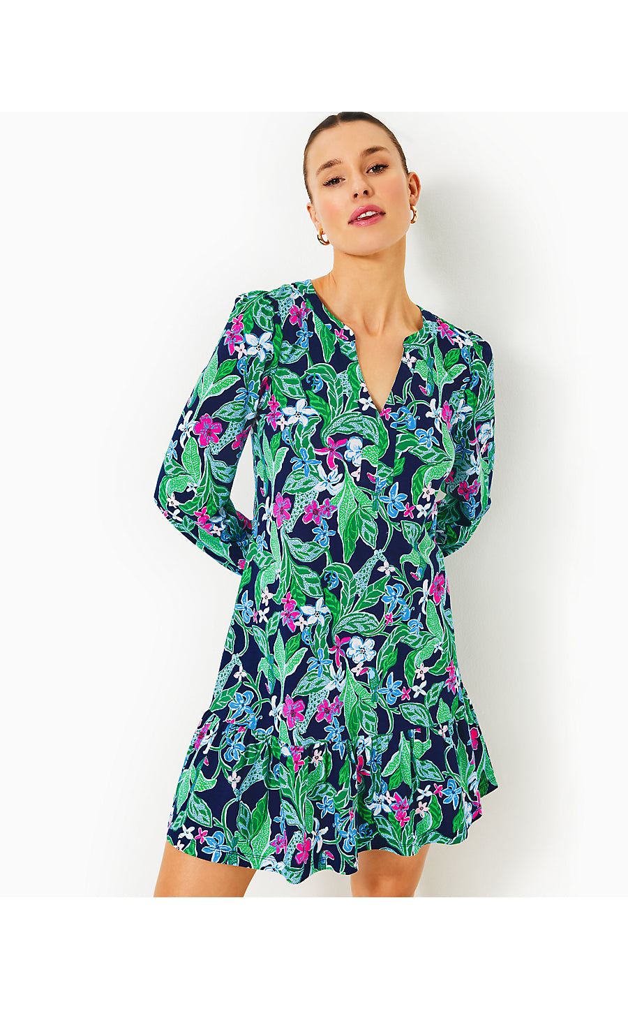 ALYSSA LONG SLEEVE DRESS | MULTI