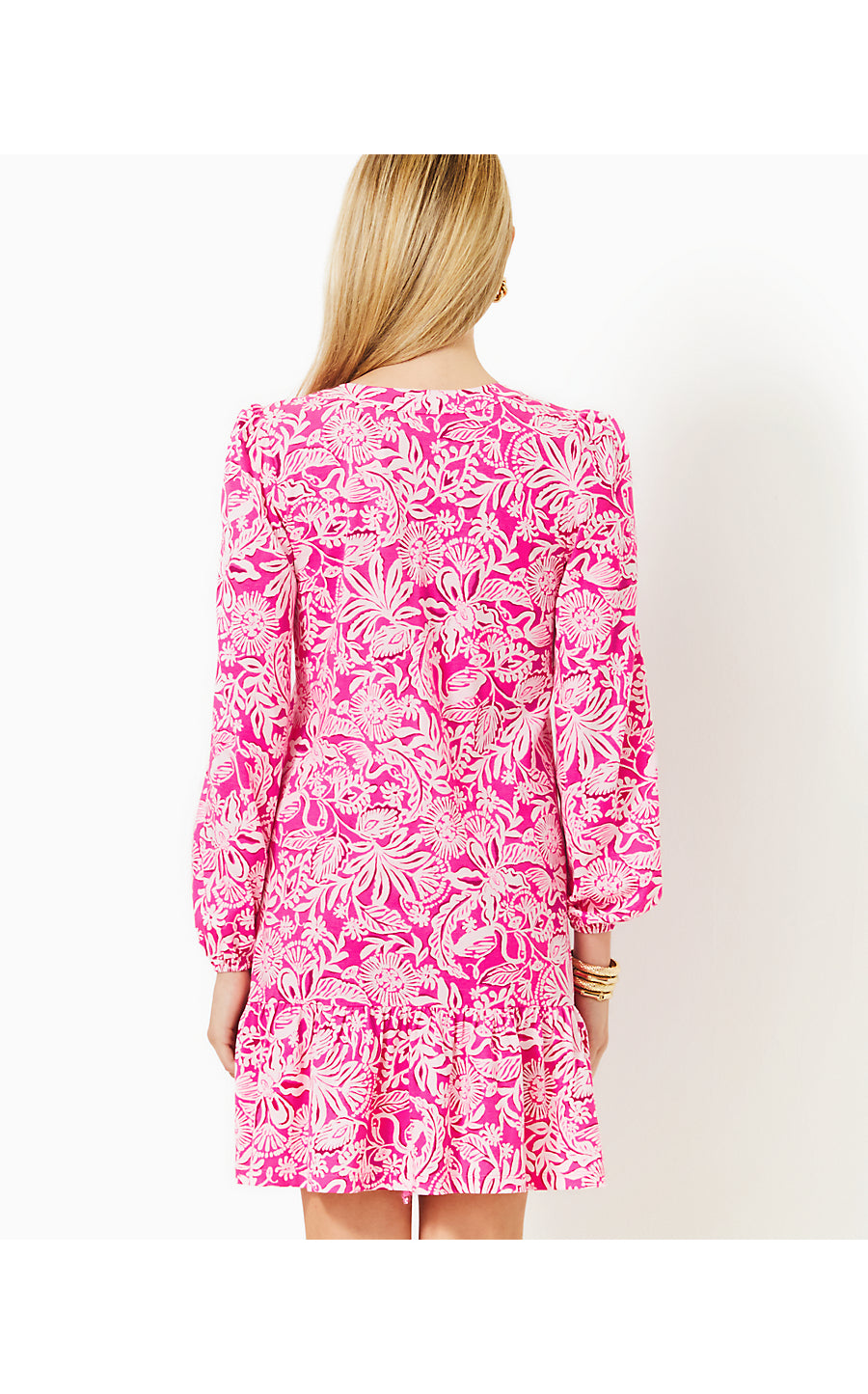 ALYSSA LONG SLEEVE DRESS | PASSION FRUIT PINK ABSOLUTELY FLAMAZING