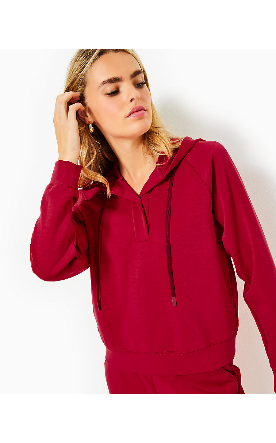 KENDY UPF+ PULLOVER |MALBEC RED